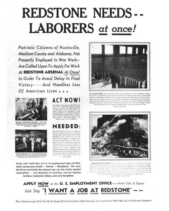 1944 Redstone advertisement